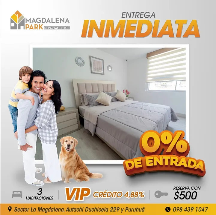 Anuncio de Magdalena Park: entrega inmediata y 0% de entrada